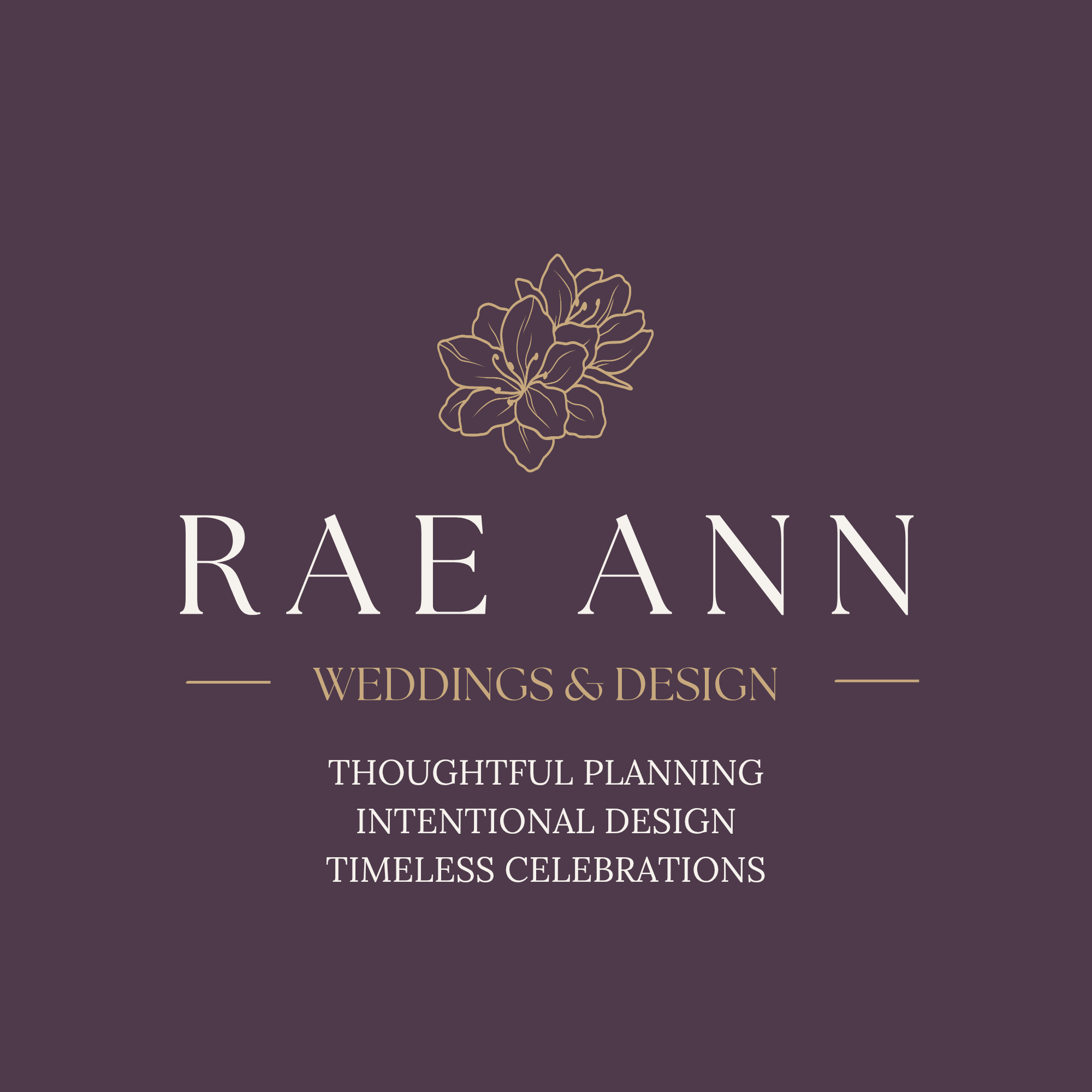 Rae Ann Weddings and Design Logo